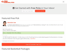 Tablet Screenshot of basketballfreesportspicks.com